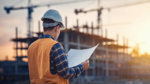 travailleur-casque-carte-chantier-grues