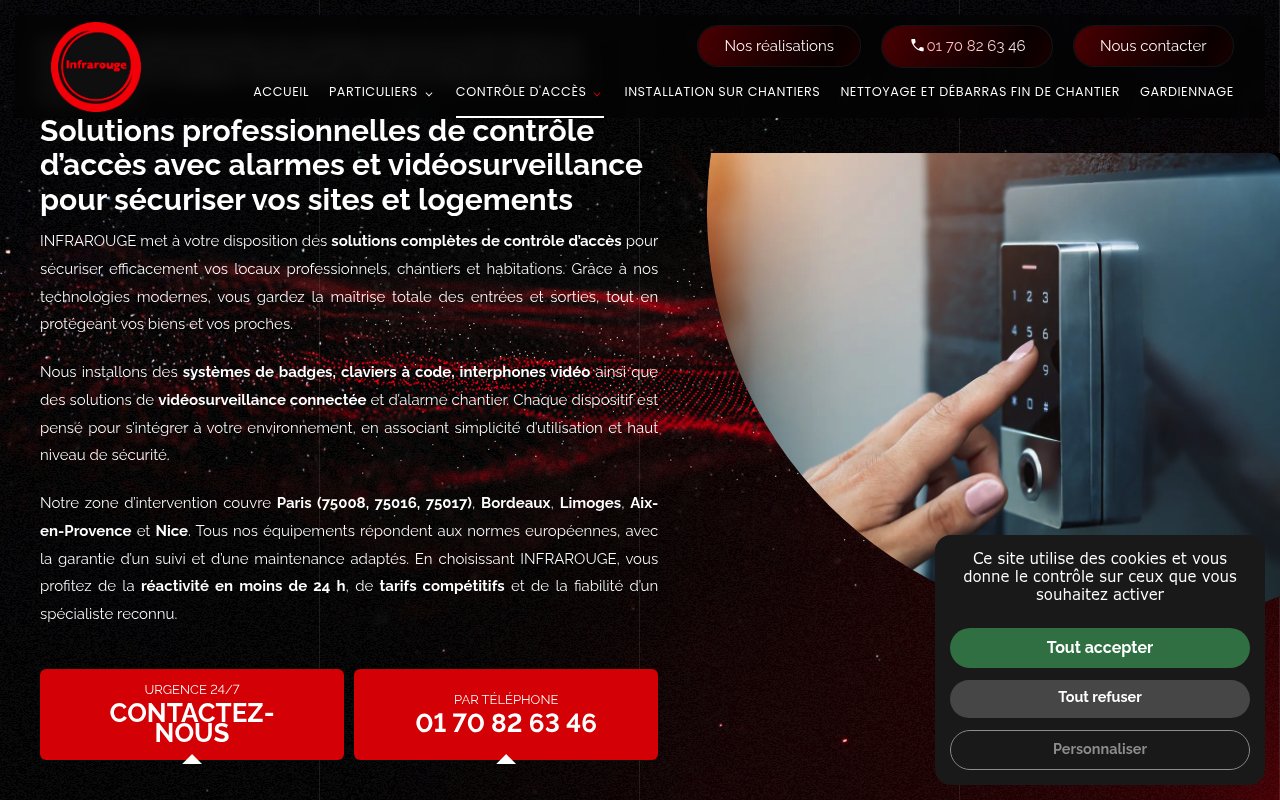 Apercu du site INFRAROUGE