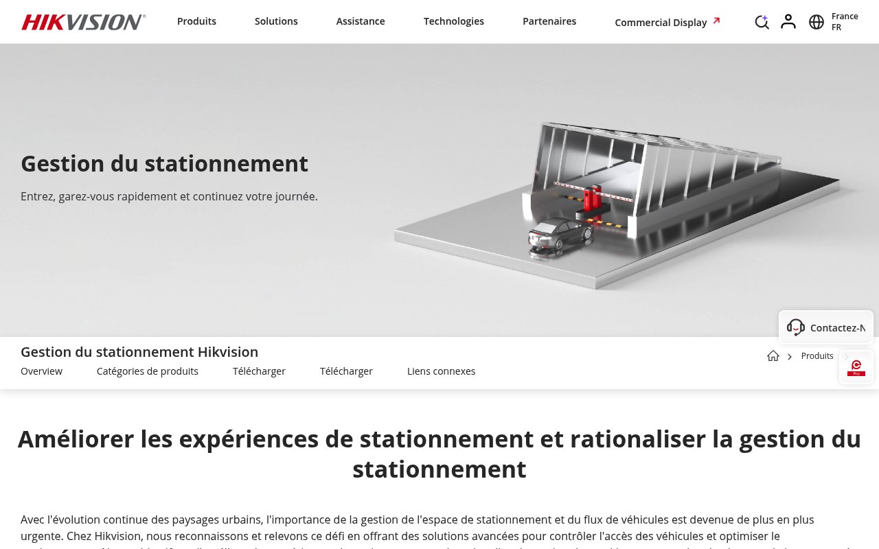 Apercu du site Hikvision France