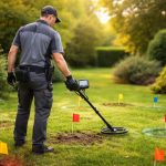 technicien-detecteur-metaux-jardin-arbres